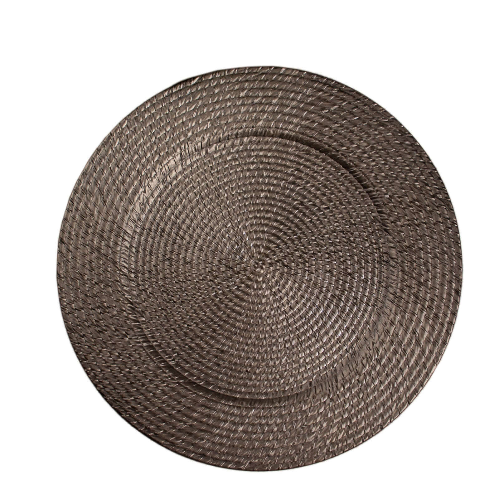 6-Pack Acrylic Charger Plates 13" Round Natural Brown with Rattan-Like Design - Farmhouse Disposable Plastic Charger Tableware - Image 7